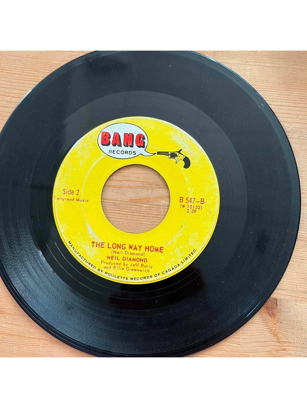 Neil Diamond - The Long Way Home/Thank the Lord for the Nightime 45rpm VG+ R08